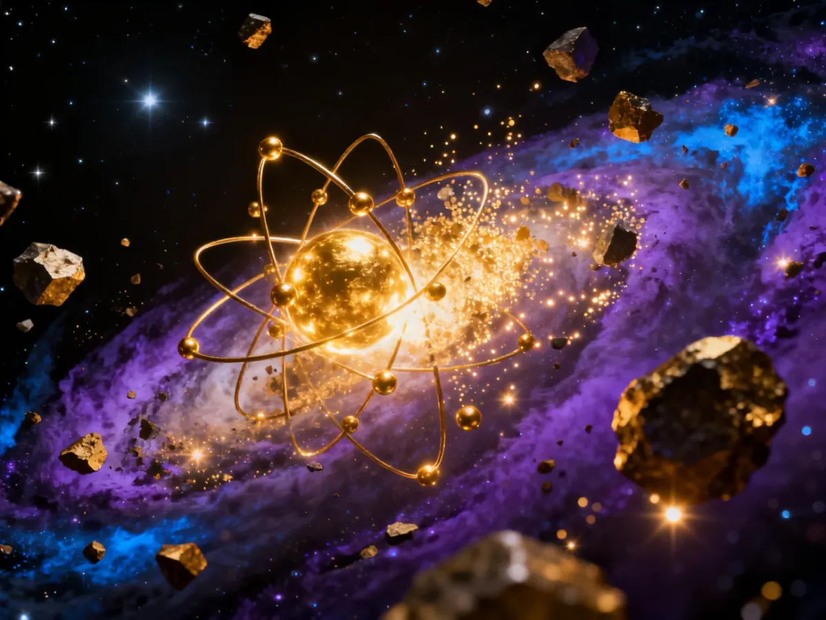 Złoto powstające podczas kosmicznego zderzenia gwiazd neutronowych